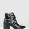 Kilter Pointed Buckle Ankle Boots Black Patent By Betts -Vionic AU Shop ic kilter pointed buckle ankle boots 949035