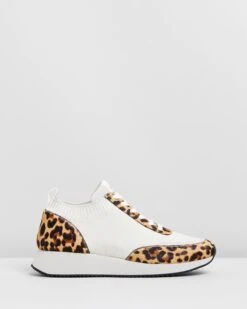 Lace-Up Sneakers Off White Leopard By Loeffler Randall