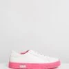 Lace-Up Sneakers White & Fuchsia By Armani Exchange -Vionic AU Shop ic lace up sneakers 932508