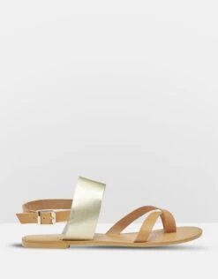 Laura Leather Sandals Pink By Oxford