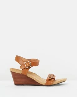 Laurie Wedge Sandals Tan By Vionic