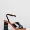Leather Stud Sandal Heels Black By See By Chlo?? -Vionic AU Shop ic leather stud sandal heels 706159