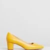 Leigh Leather Pumps Mustard Leather By Atmos&Here -Vionic AU Shop ic leigh leather pumps 867150