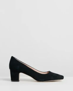Leigh Leather Pumps Black Suede By Atmos&Here