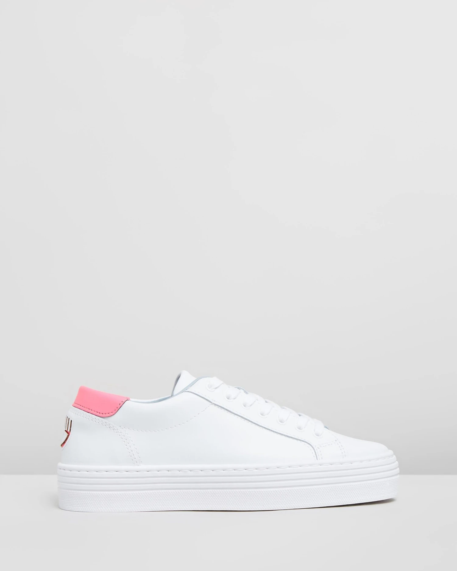 Logomania Platform Sneakers Pink Fluoro By Chiara Ferragni 3 Logomania Platform Sneakers Pink Fluoro By Chiara Ferragni