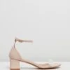 Lola Block Heels Nude Perspex By Rubi -Vionic AU Shop ic lola block heels 871742