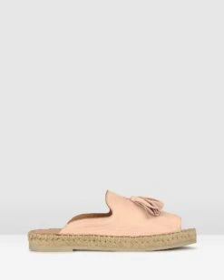 Love It Leather Espadrille Sandals Blush By Airflex