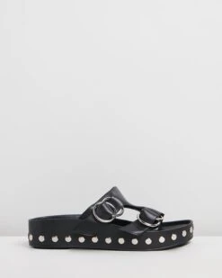 Lucinda Wedges Black By Sol Sana