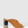 Lunar Block Heel Mules Tan By Betts -Vionic AU Shop ic lunar block heel mules 953606