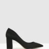 Mantle Block Heel Pumps Black Suede By Betts -Vionic AU Shop ic mantle block heel pumps 817332