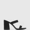 Mariah Block Heel Sandals Black Micro By Betts -Vionic AU Shop ic mariah block heel sandals 1000596