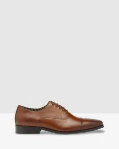 Mario Leather Oxford Shoes Cognac By Oxford