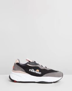 Massello - Women's Dark Grey, Black & Dark Pink By Ellesse