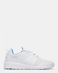 Mens Heathrow Prestige Shoes White/Blue By Dc Shoes