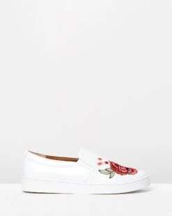Midi Slip-on Sneakers White Floral By Vionic