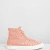 Mike High Canvas Sneakers Salmon By Saturdays Nyc