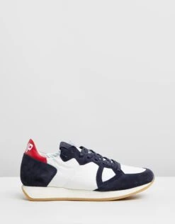 Monaco Sneakers White, Navy And Red By Philippe Model