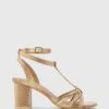 Nia Leather Open Toe Block Heel Sandals Beige By Wittner -Vionic AU Shop ic nia leather open toe block heel sandals 1024471