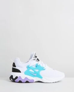 Nike React Presto - Men's White, Night Maroon, Black & Atomic Violet By Nike