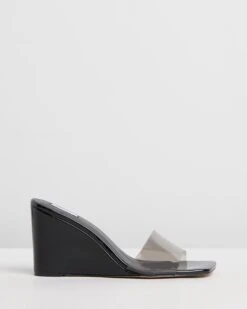 Ollie Wedges Black & Smoke By Dazie