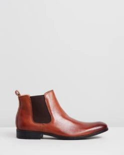 Pace Performance Chelsea Boots Tan By Jeff Banks