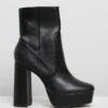 Petra Boots Black Smooth By Spurr 1 Petra Boots Black Smooth By Spurr -Vionic AU Shop ic petra boots 832058