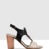 Petra Heeled Sandals Grey/black By S By Sempre Di -Vionic AU Shop ic petra heeled sandals 961303