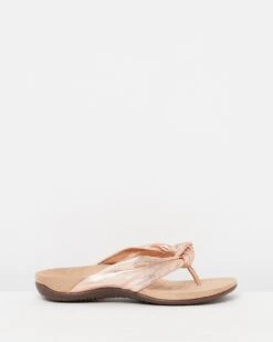 Pippa Toe Post Sandals Rose Gold By Vionic