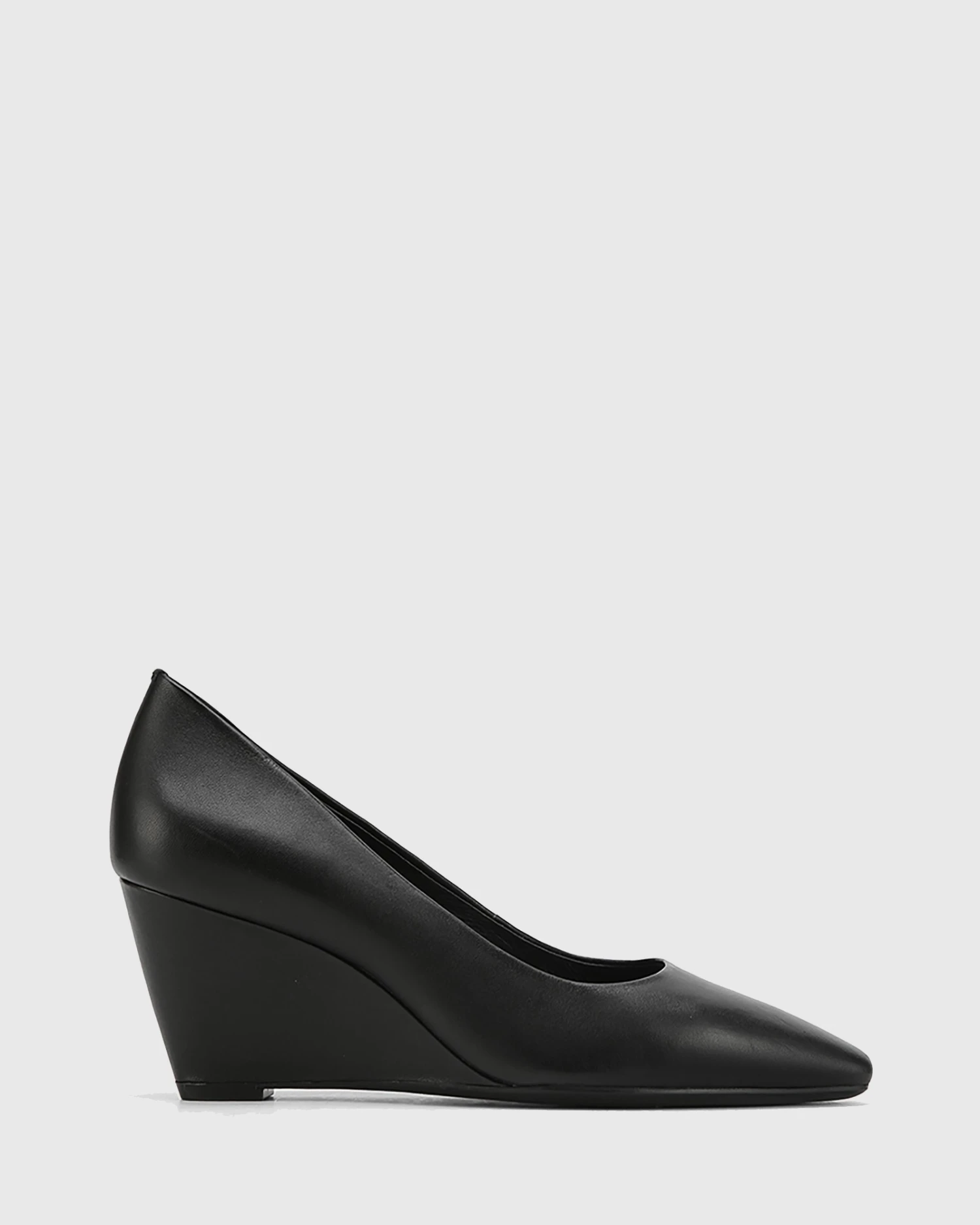 Pollie Leather Snib Toe Wedge Heels Black By Wittner 3 Pollie Leather Snib Toe Wedge Heels Black By Wittner