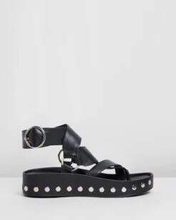 Polly Wedges Black By Sol Sana