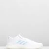 PureBOOST Trainers - Women's Footwear White, Glow Blue & Core White By Adidas Performance