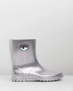 Rain Boots Silver By Chiara Ferragni
