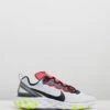 React Element 55 - Men's Pure Platinum, Black & Dark Grey By Nike