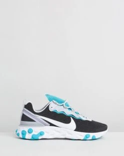 React Element 55 - Men's Black, Pure Platinum & Wolf Grey By Nike