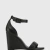 Remina Leather Wedge Heel Sandals Black By Wittner -Vionic AU Shop ic remina leather wedge heel sandals 983845