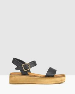 Renegade Flatform Sandals Black By Betts