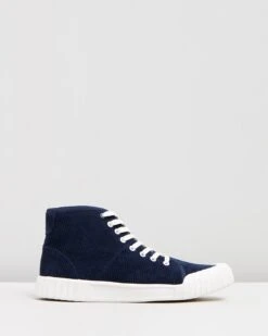 Rhubarb High Top Sneakers Navy By Good News