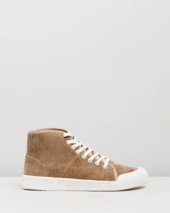 Rhubarb High Top Sneakers Tan By Good News