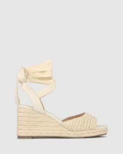 Romy Espadrille Wedge Sandals Natural Raffia By Betts