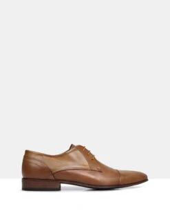 Ross Leather Derby Shoes Cuoio By Brando