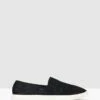 Roy Perforated Slip On Loafers Black By Betts