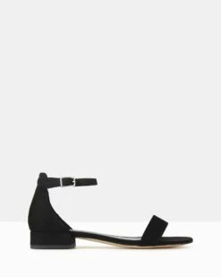 Shady Low Block Heel Sandals Black By Betts