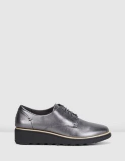 Sharon Noel Gunmetal Metallic Leather By Clarks