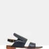 Sloane Leather Sandals BLU 218 By Sempre Di