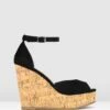 Stack Cork Platform Sandals Black By Betts -Vionic AU Shop ic stack cork platform sandals 953602