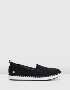 Step Glow Slip Black Canvas By Clarks