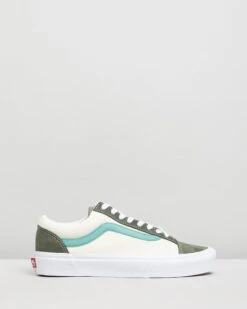 Style 36 Retro Sport - Women's Deep Lichen Green & Creme De Menthe By Vans