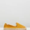 Suede Platform Smoke Slippers Marigold By Soludos -Vionic AU Shop ic suede platform smoke slippers 777588