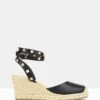 Summer Wedge Espadrilles Black By Betts