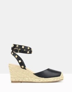 Summer Wedge Espadrilles Black By Betts